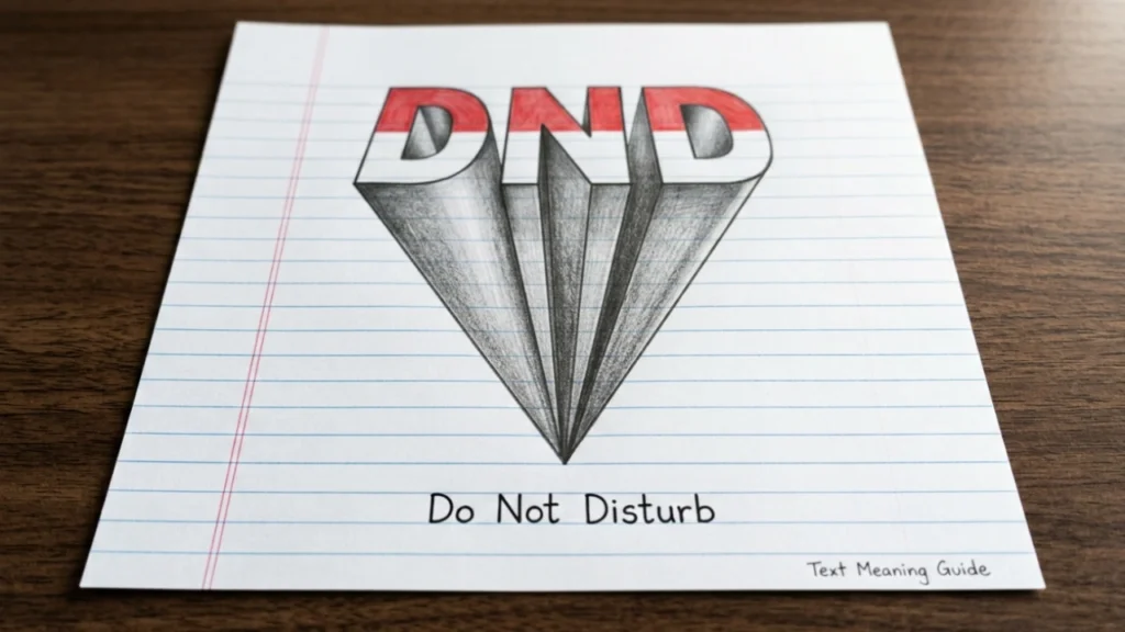 What Does DND Mean in Text