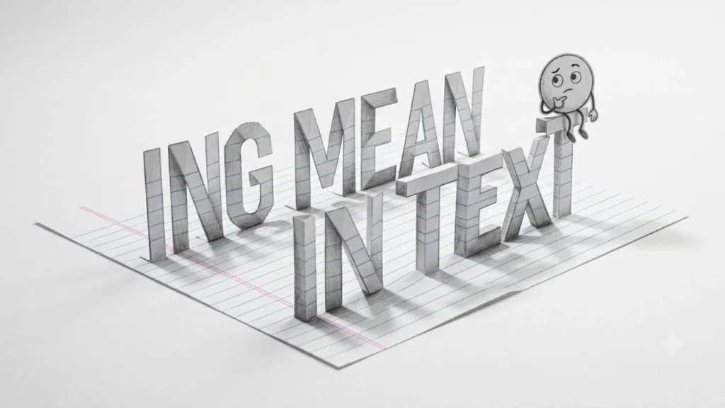 What Does ING Mean in Text