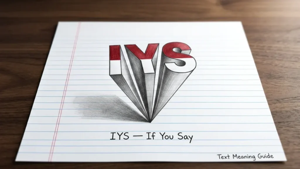 IYS Mean in Text