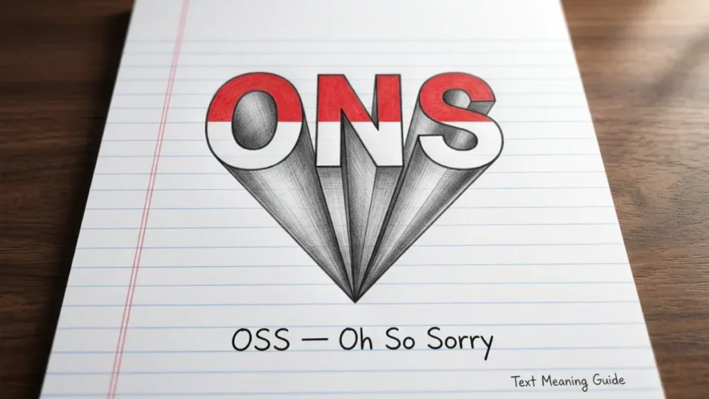 ONS Mean in Text?