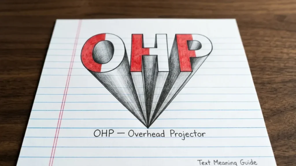 OHP Meaning in Text