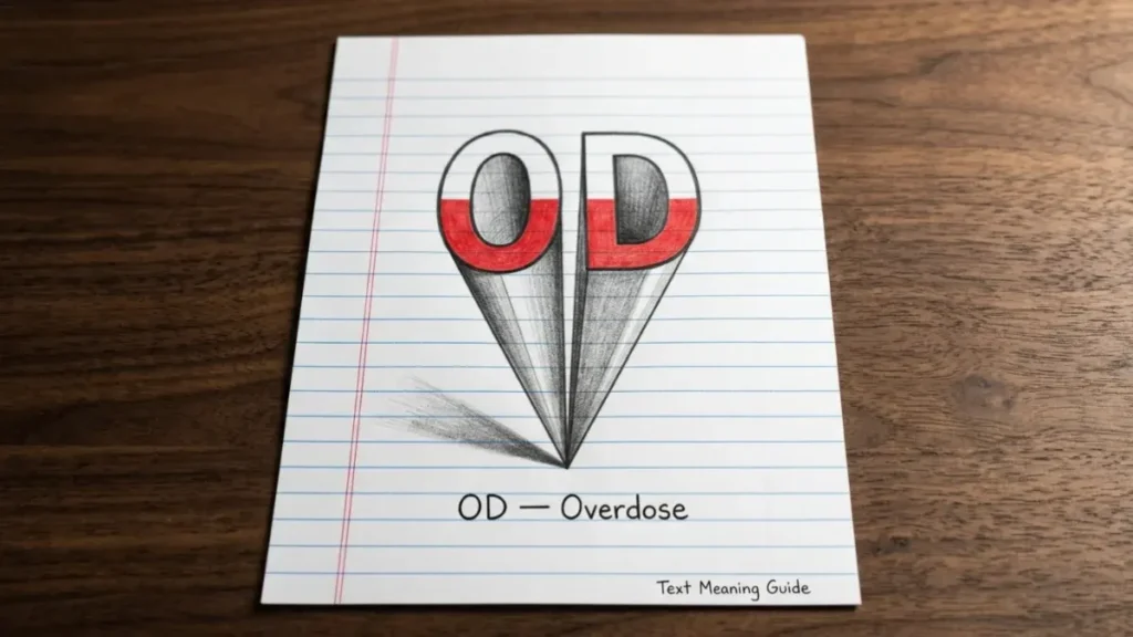 od mean in text,